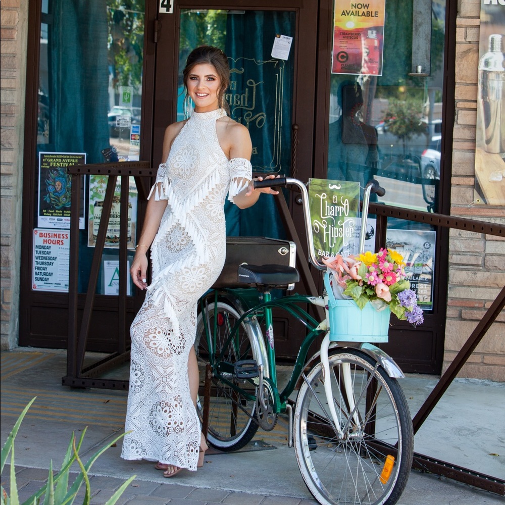 COPY - Fringe Maxi Dress Boho style